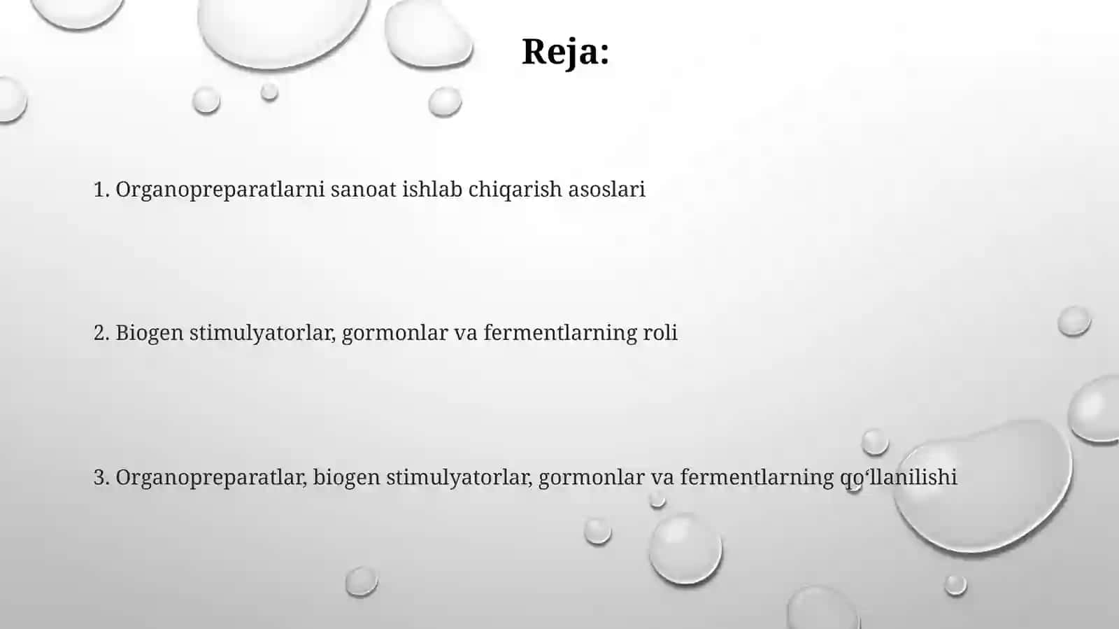 Organopreparatlarini sanoatda ishlab chiqarish. Biogen stimulyatorlar. Gormonlar. Fermentlar 2