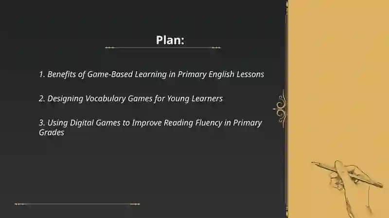 Game-Based Learning in Primary English Lessons 2