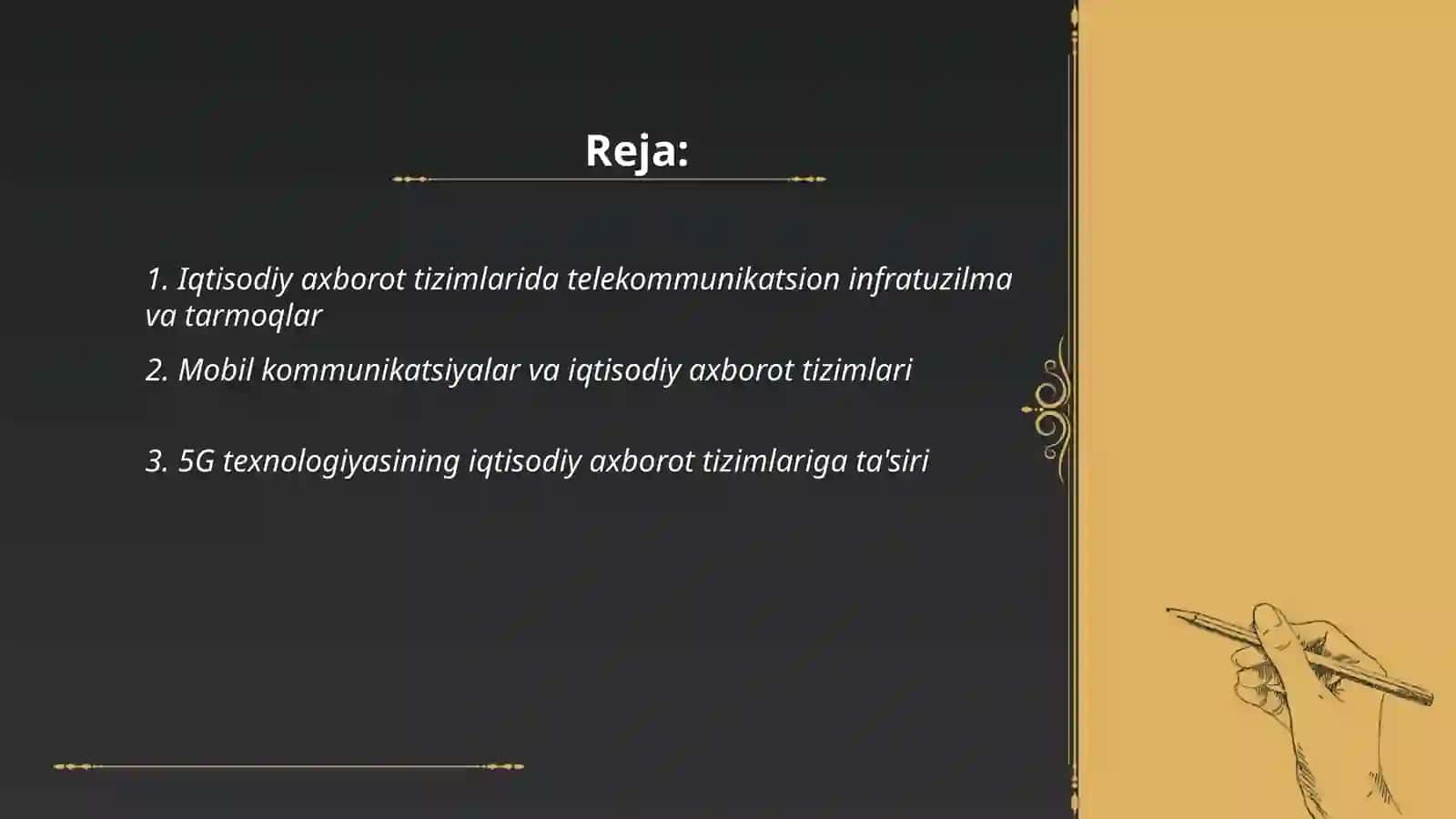 Iqtisodiy axborot tizimlarida telikammunikatsion texnologiyalar 2