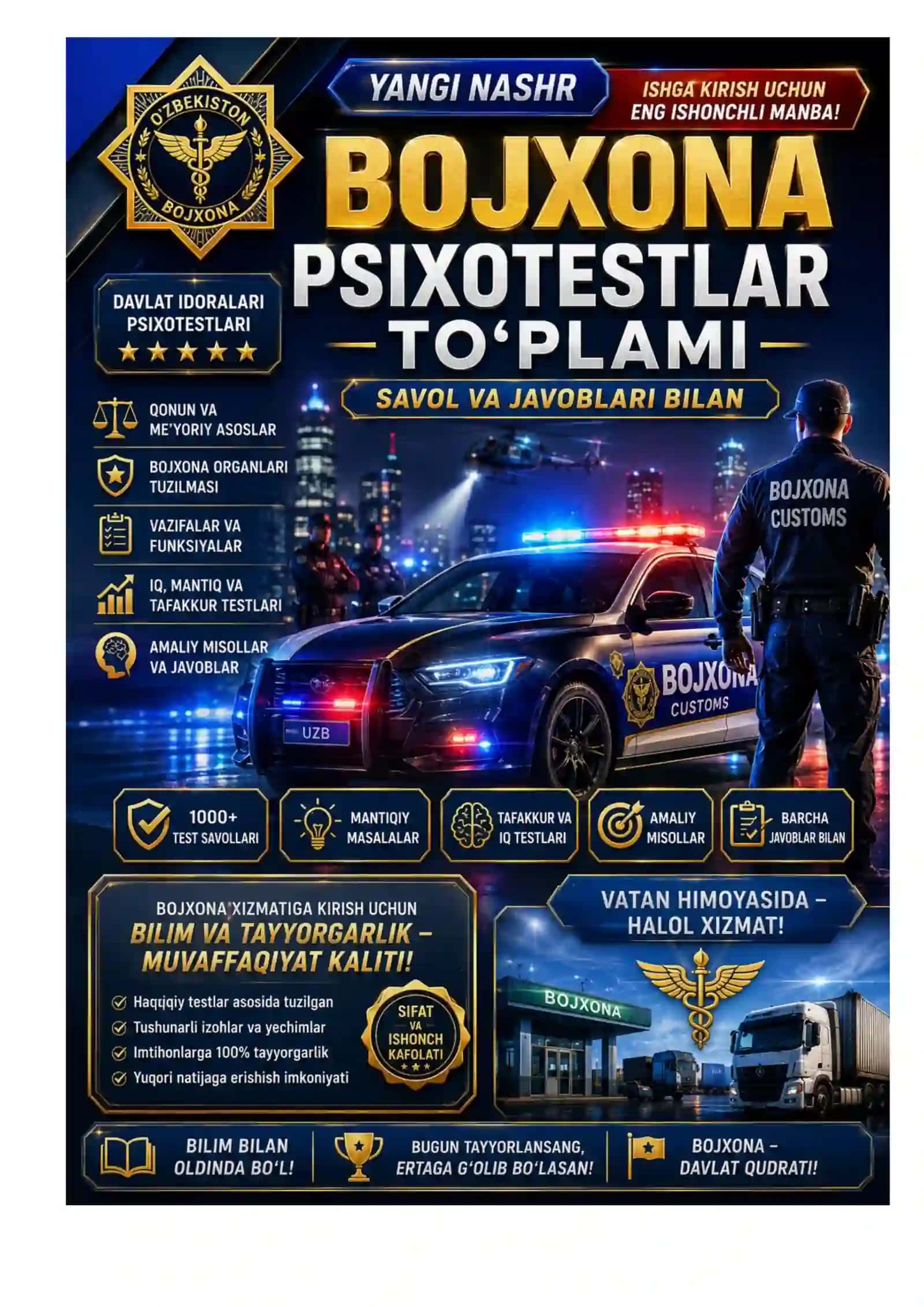 Bojxonaga kiruvchilar uchun test savolari xxx 2
