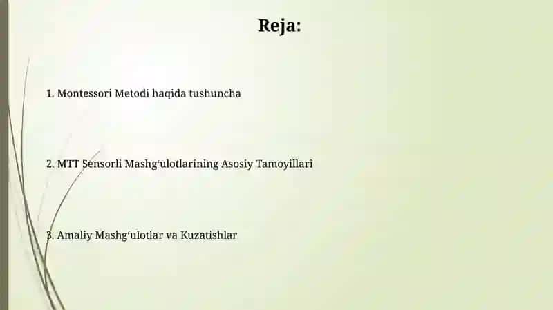 MTT sensorli mashg'ulotlar 2