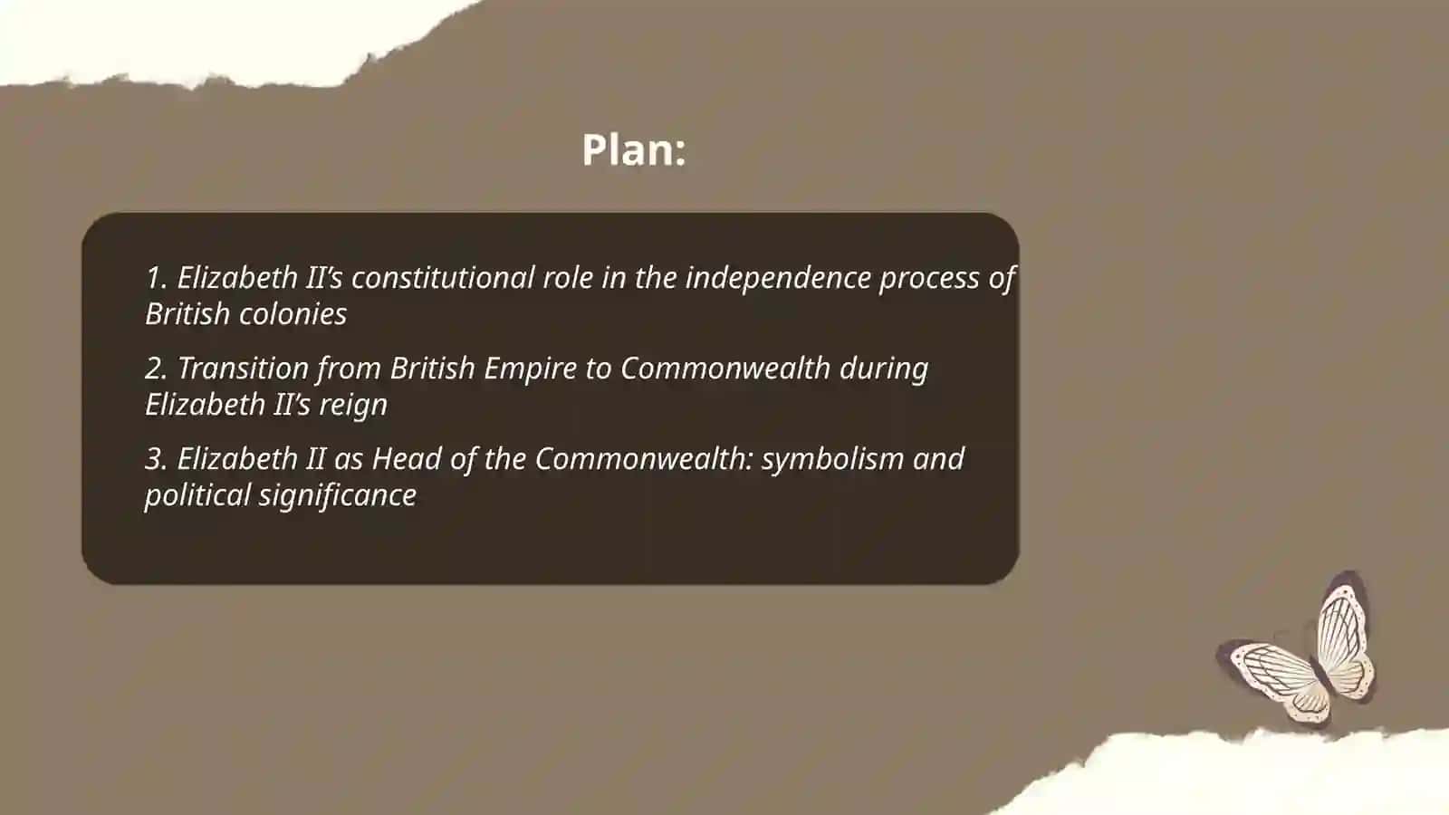 The decolonization of the British Empire and Elizabeth II 2