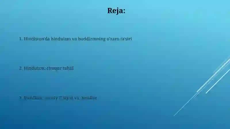 Hind dinining asosiy oqimlari: Induizm va Buddizm 2