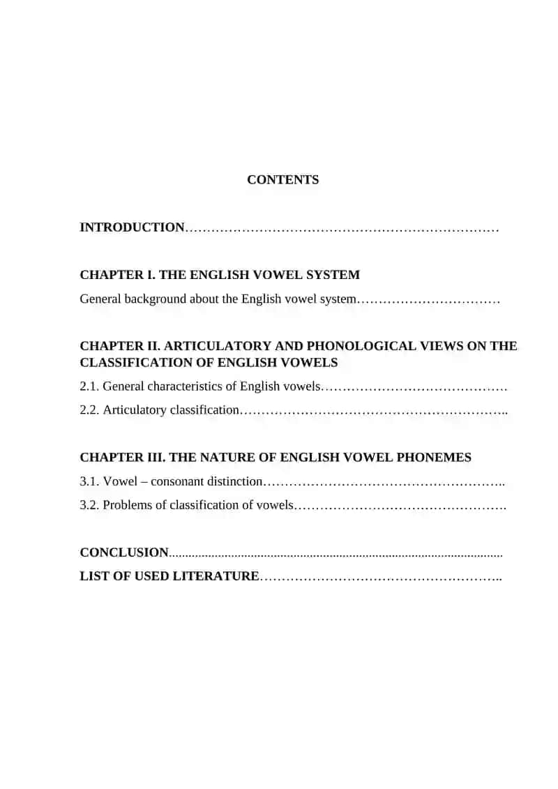 English Vowel System Analysis 2