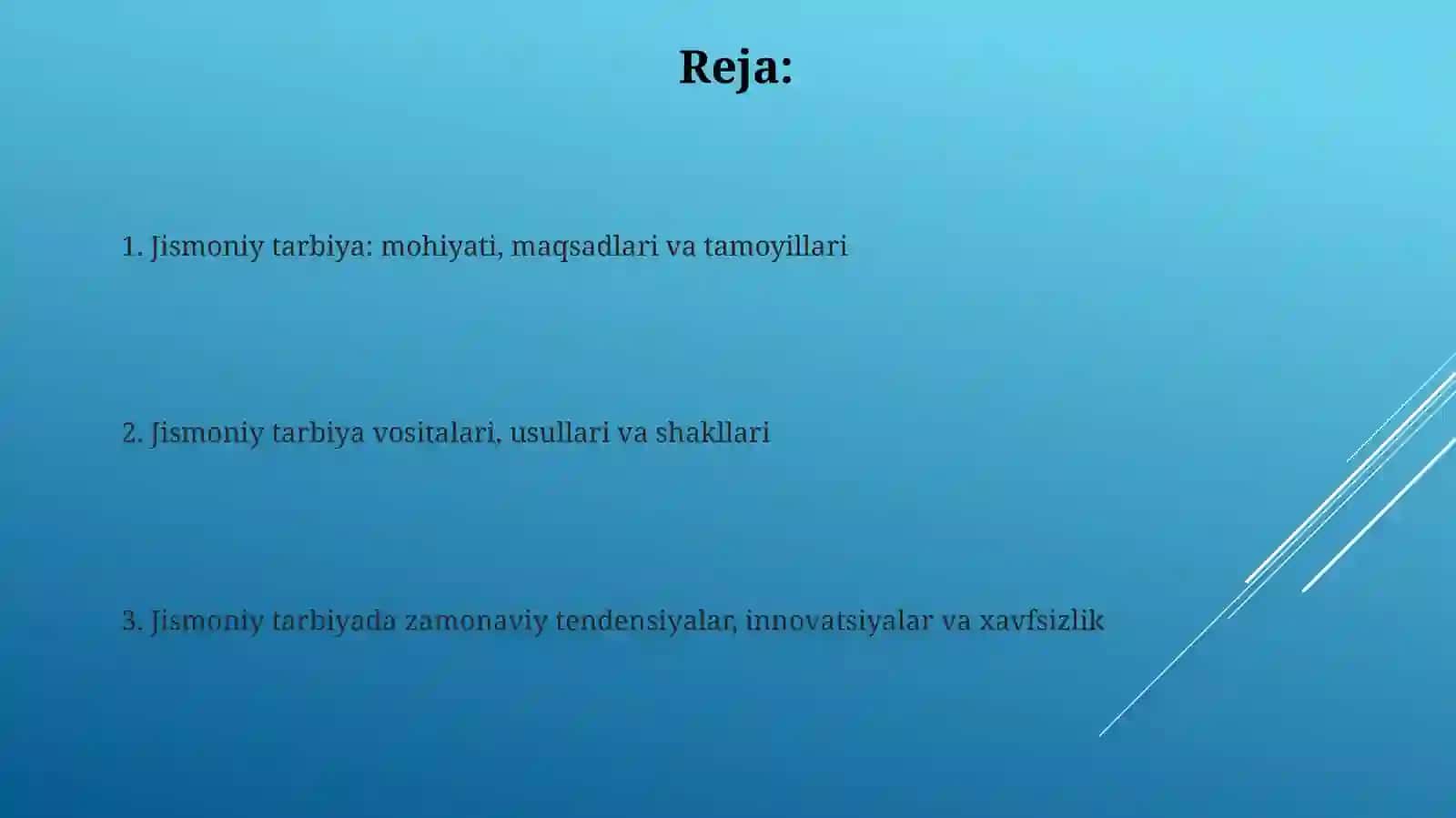 Jismoniy tarbiya va nazariyasi va uslubiyoti 2