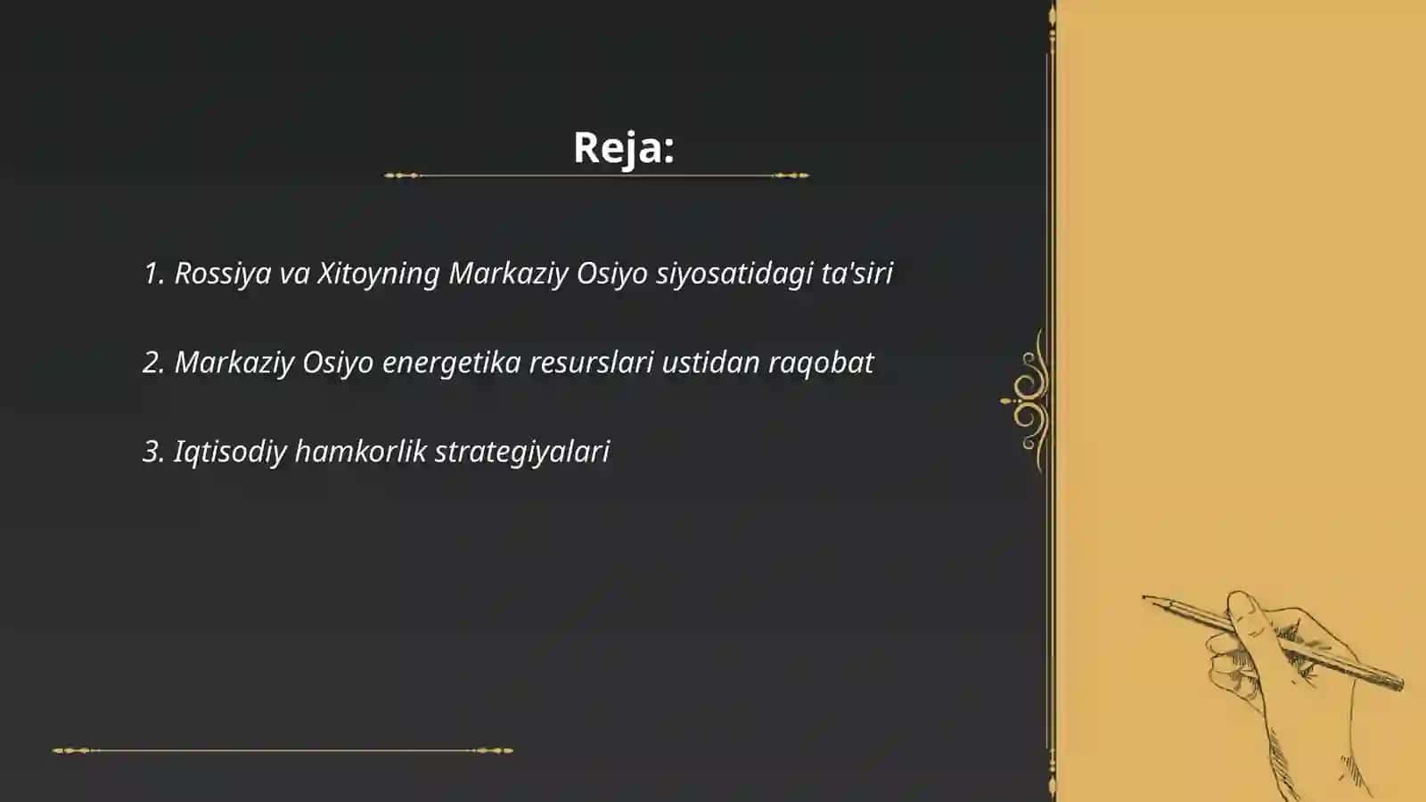 Rossiya va Xitoyning Markaziy Osiyodagi Raqobati 2024 2