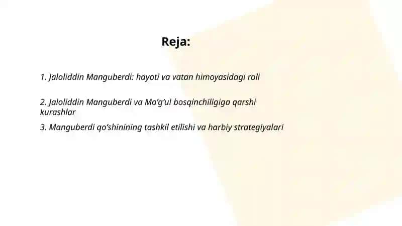 Jaloliddin Manguberdi - Vatan himoyachisi 2