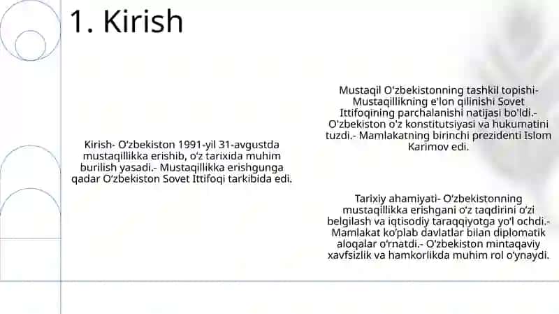 Mustaqil O'Zbekistonning Tashkil Topishi Va Uning Tarixiy Ahamiyati 2