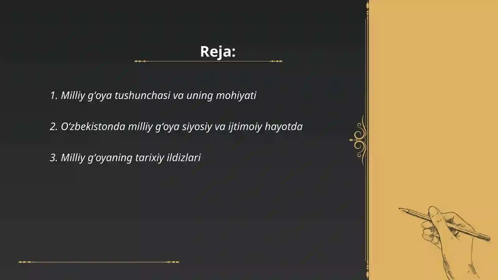 Oʻzbekistonda milliy gʻoya va uning jamiyat hayotidagi oʻrni hamda roʻli 2