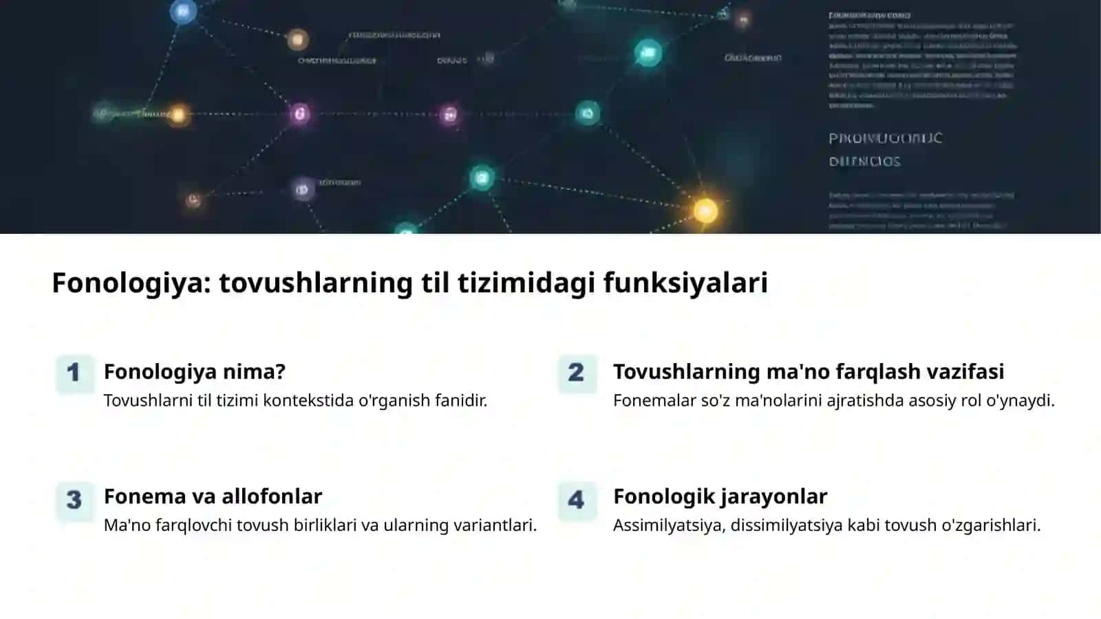 Til tovushlari: fonetika va fonologiya 2