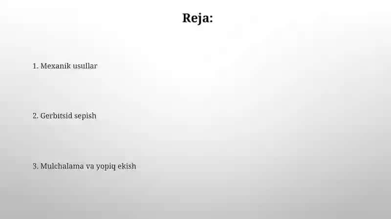Gerbitsid qo'llash texnikalari 2