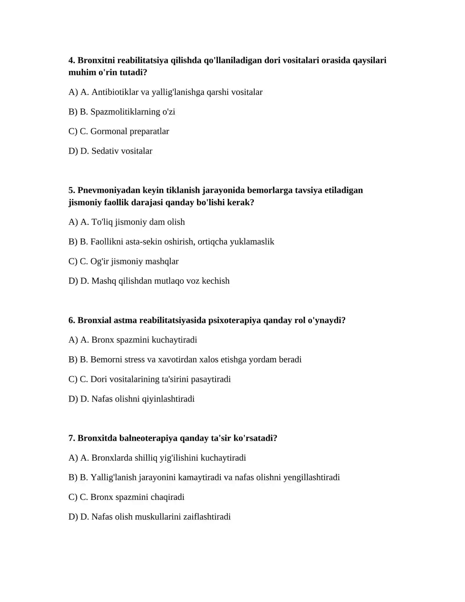 Nafas olish tizimi kasalliklarida (bronxit, pnevmoniya, bronxial astma reabilitatsiya) 2