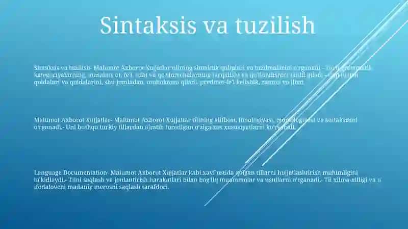 Malumot Axborot Xujjatlarning Til Xususiyatlari 2