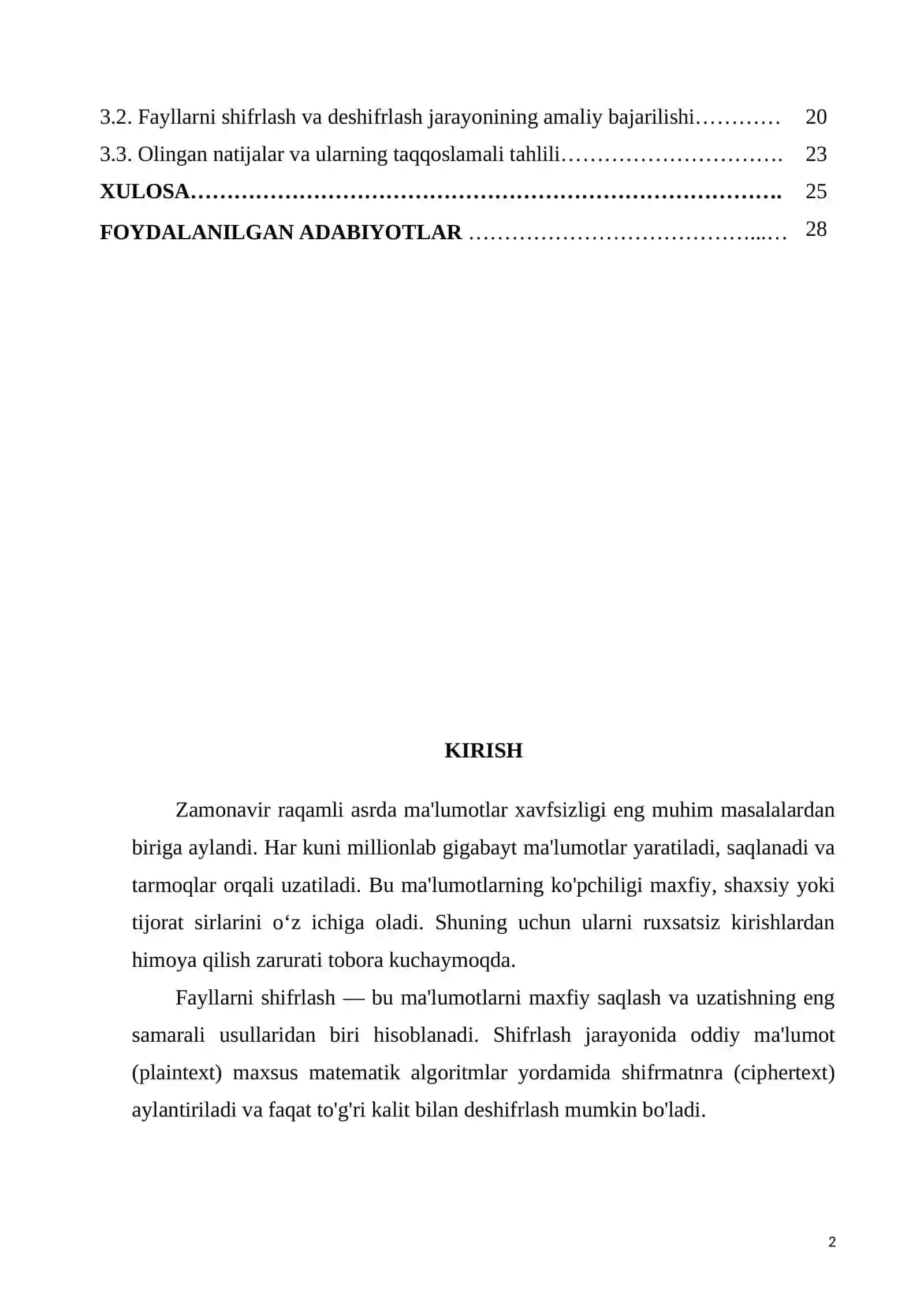 Operatsion tizimlarda fayllarni shifrlash usullari va ularning xavfsizlik darajasini baholash 2