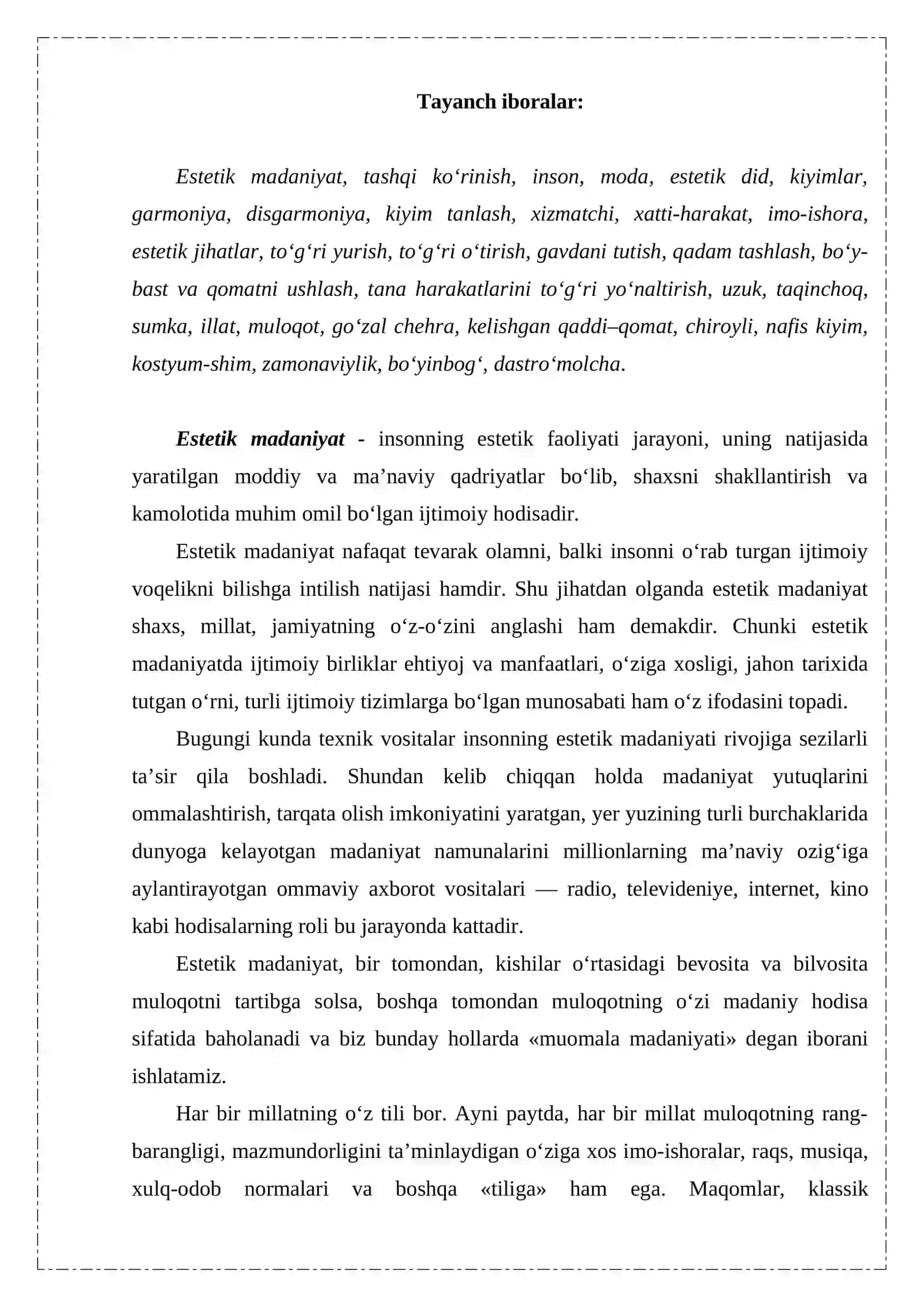 Davlat xizmatchisining estetik madaniyati va tashqi ko‘rinishi 2