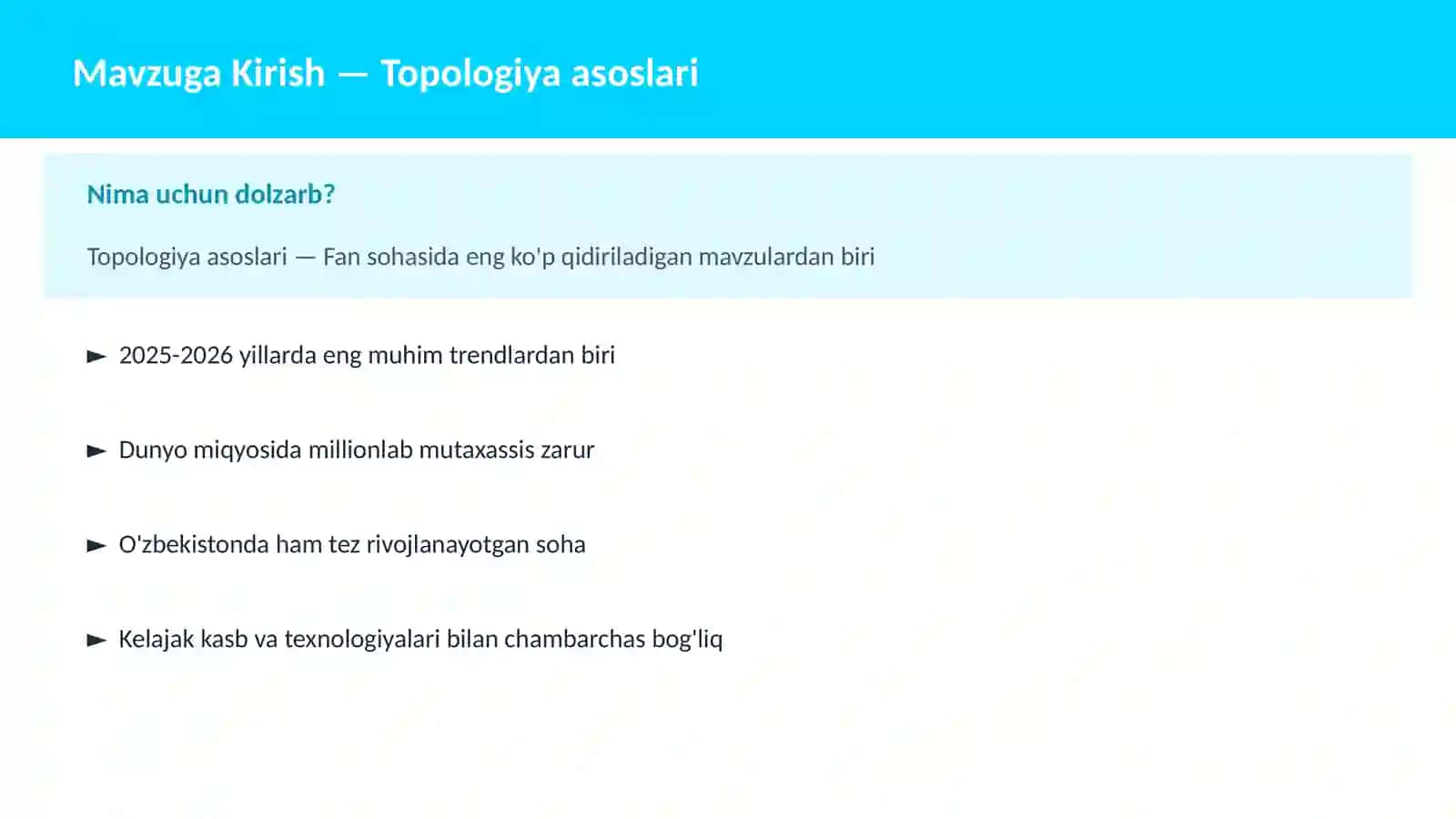 Topologiya asoslari 2