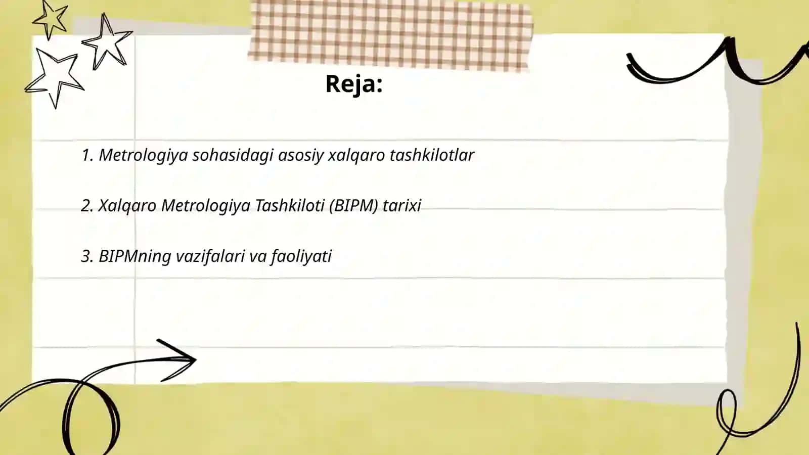 Metralogiya sohasidagi xalqaro tashkilotlarni oʻrganish 2