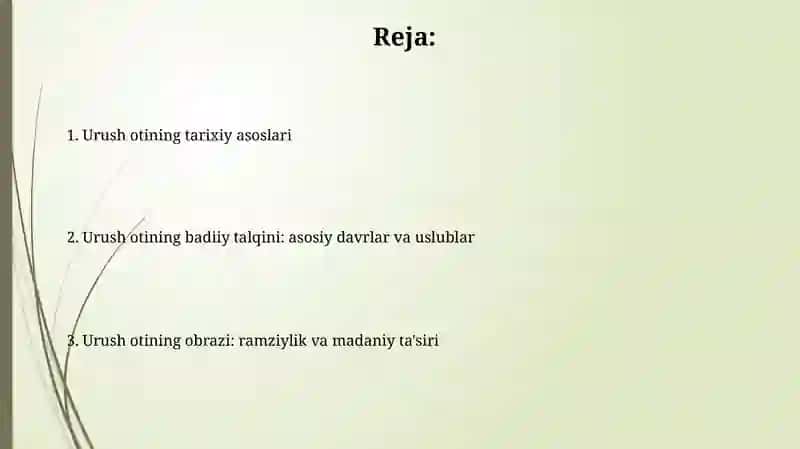 Urush otining tarixiy asoslari 2