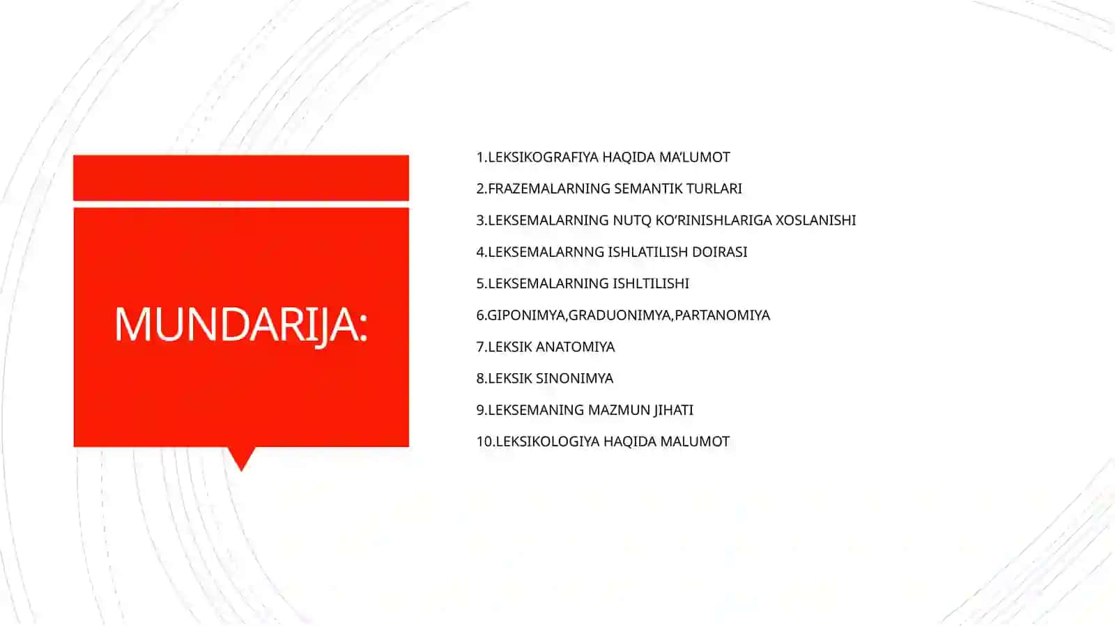 HOZIRGI O’ZBEK ADABIY TILI FANIDAN ELEKTRON DARSLK 2