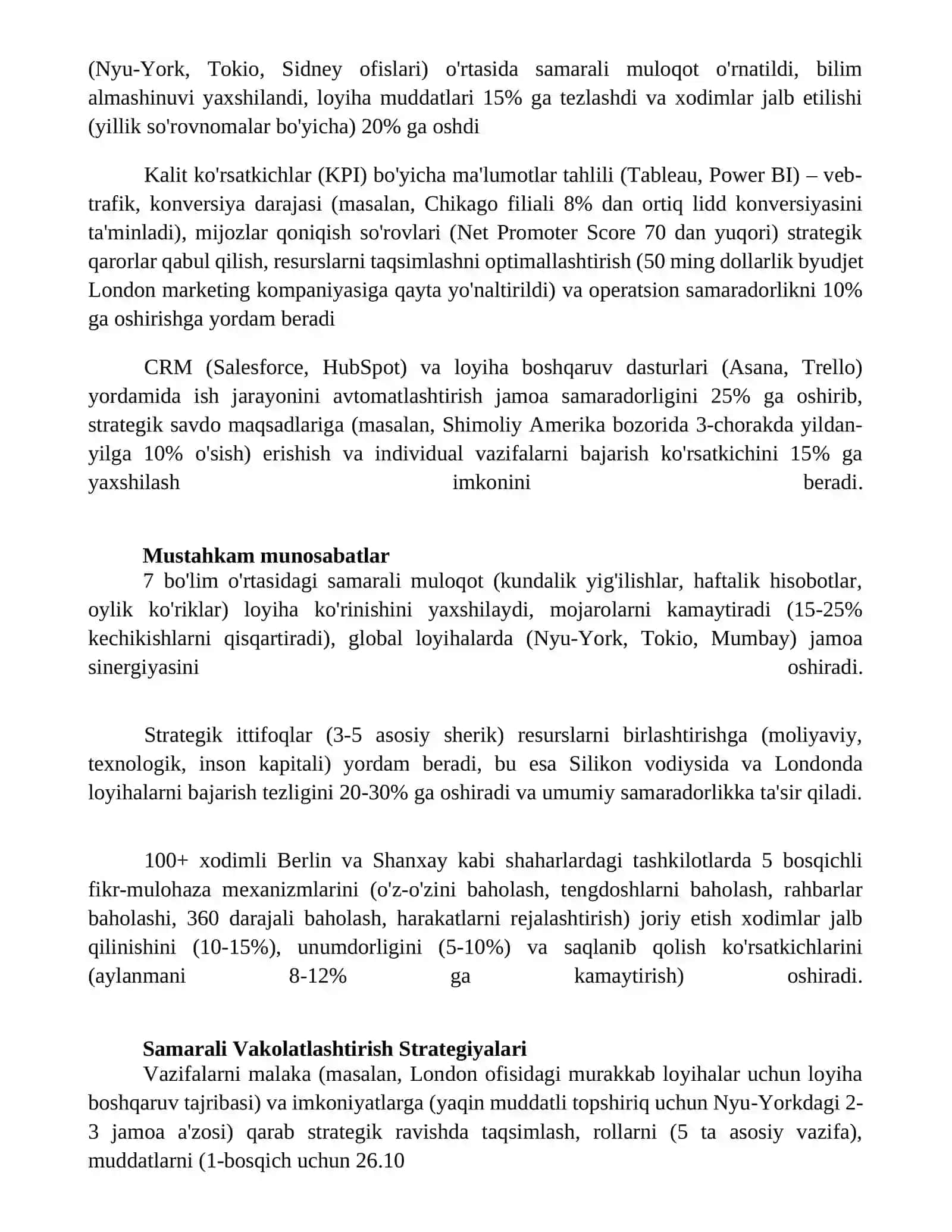 Strategik maqsadlarga erishish va shaxsiy samaradorlikni oshirish metodlari 2