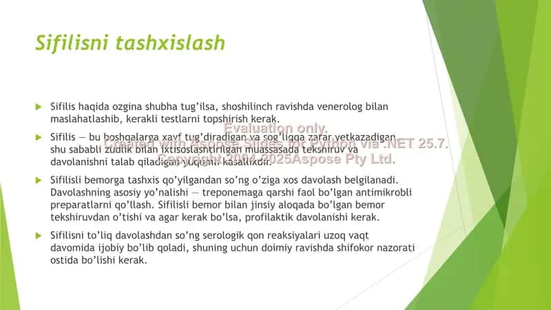 Teri tanosil kasalliklari: Sifilis va Gonoreya 2