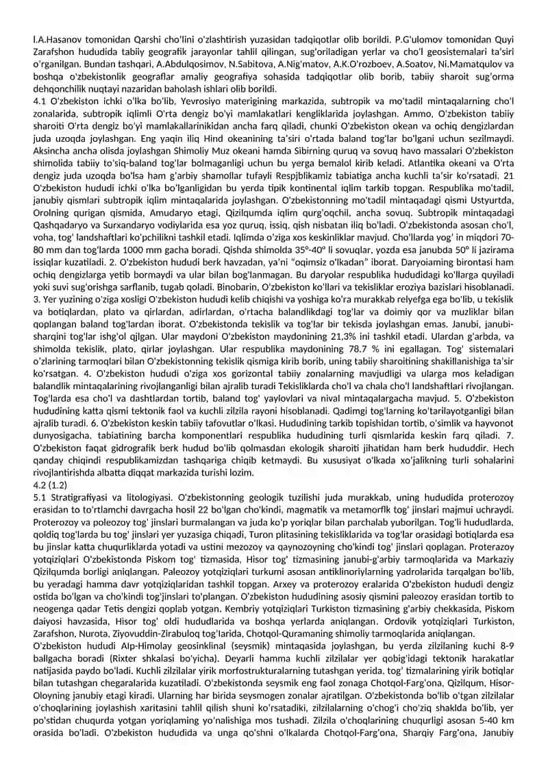 O'zbekistonning regional tabiiy geografiyasi 2