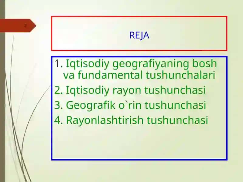 Iqtisodiy va ijtimoiy geografiya asosiy tushunchalari 2
