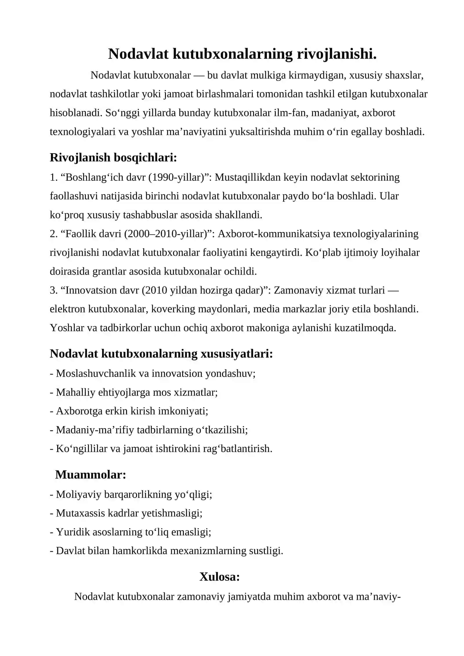 Arxivshunoslik ta’lim yo‘nalishi 22.76-guruh talabasi 2
