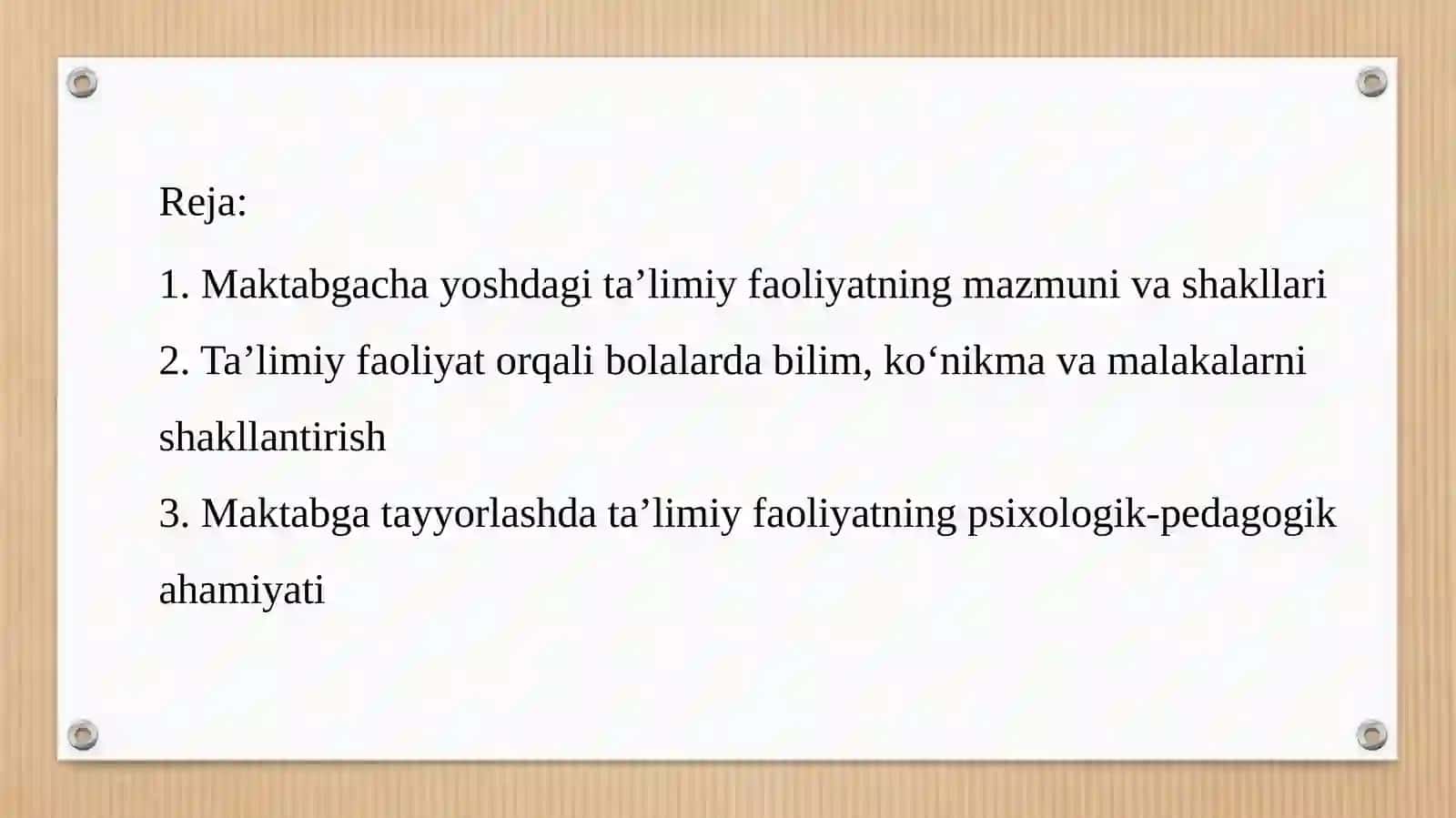 Bolalarni maktabga tayyorlashda ta'limiy faoliyatning ahamiyati 2