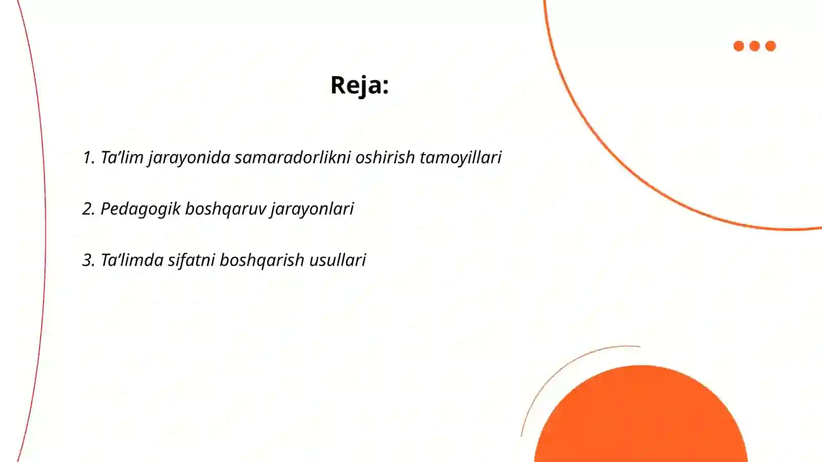 Taʼlim jarayonidagi boshqaruv tamoyillari 2