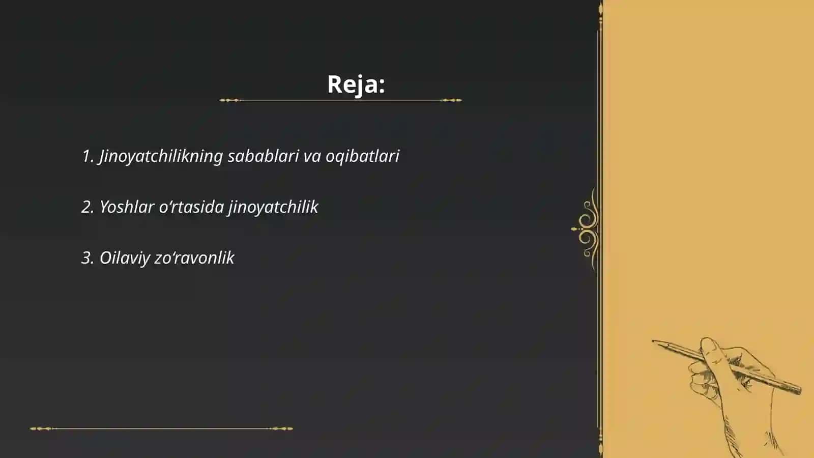 Jinoyatchilikning sabablari va oqibatlari 2