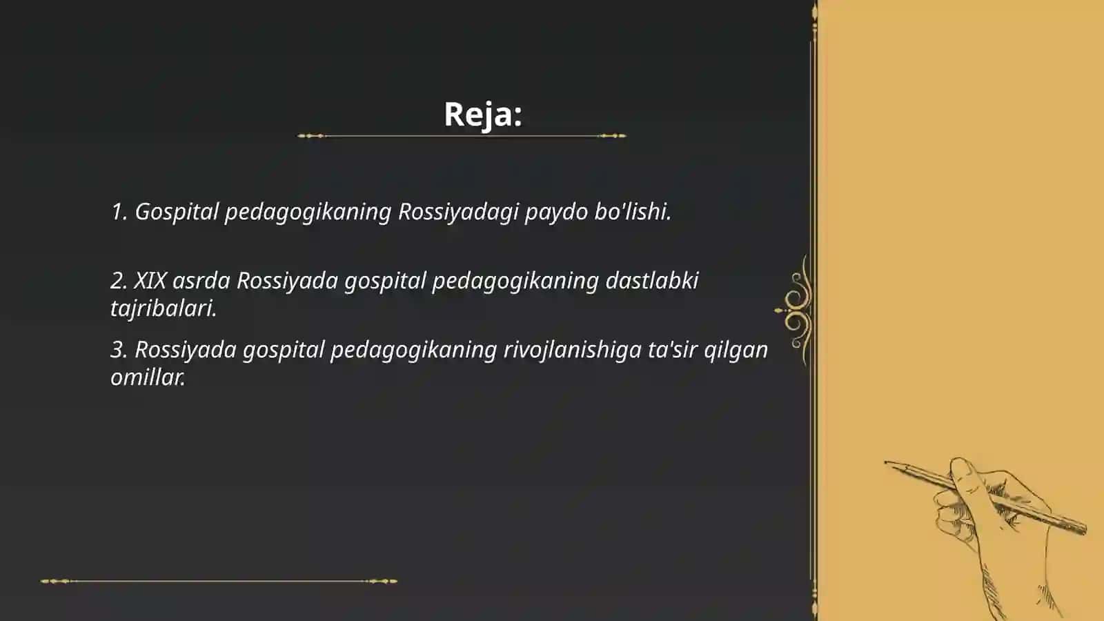 Rossiyada gospital pedagogika fanining rivojlanish tarixi 2