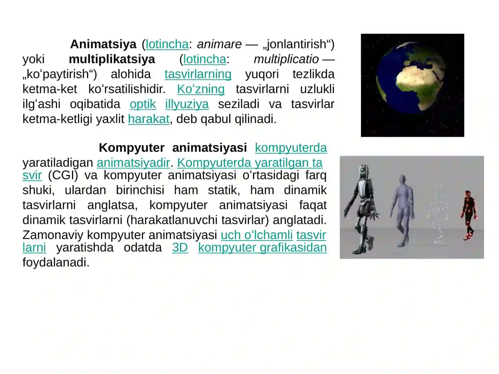 Raqamli tasvir animatsiyalari 2