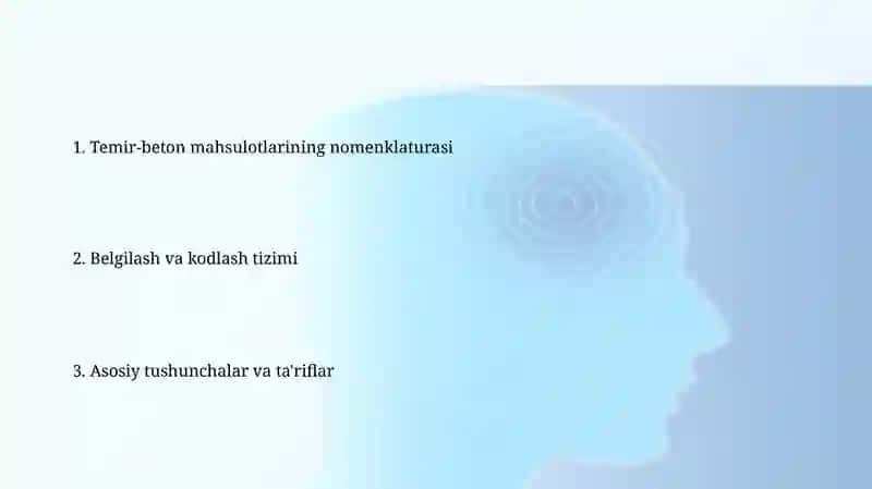 Temirbeton buyumlarining nomenklaturasi 2