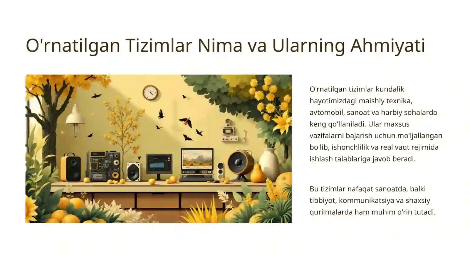 O'rnatilgan Tizimlarda Qo'llaniladigan Zamonaviy Protsessorlar va Ularning Xususiyatlari 2