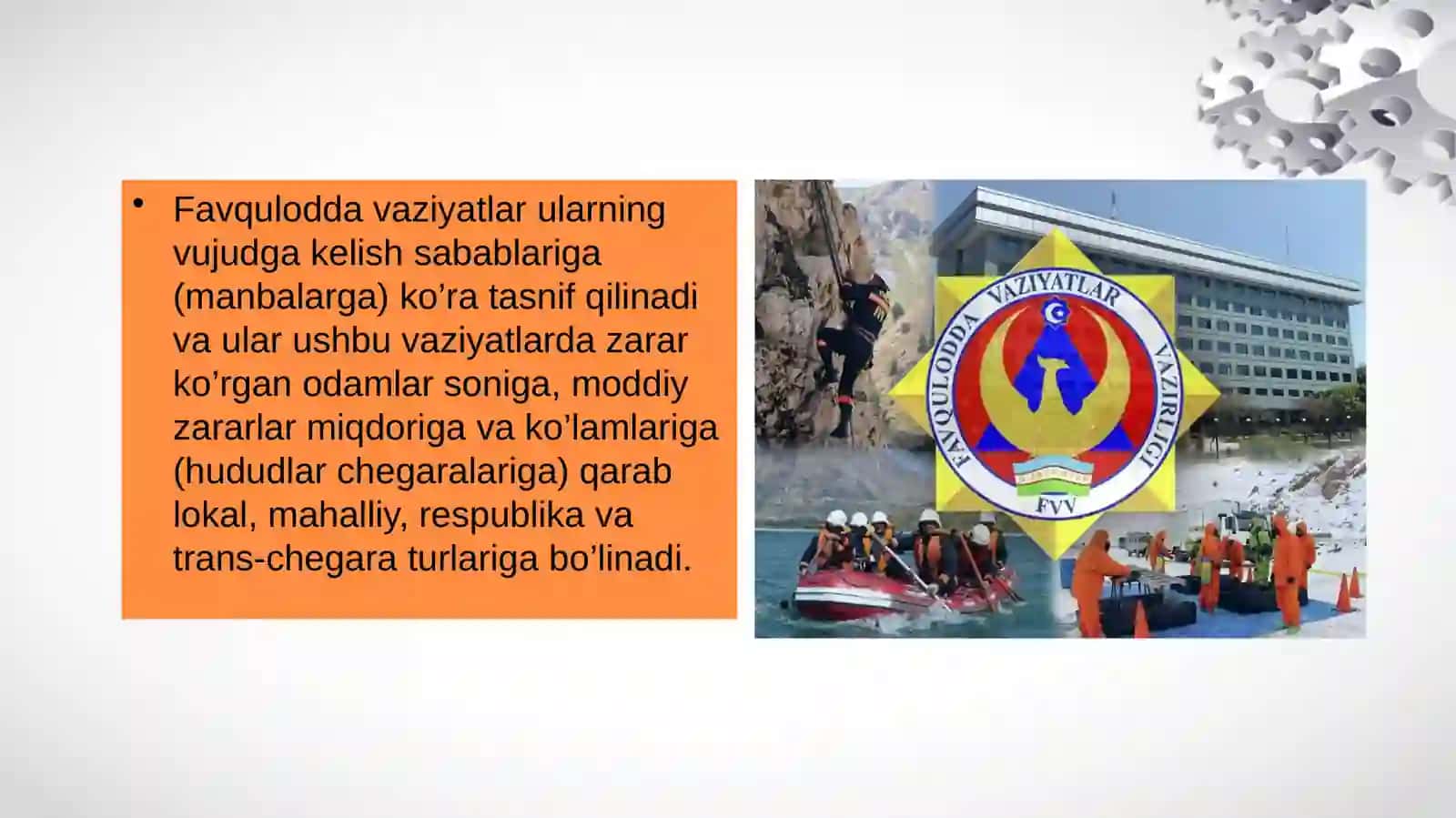 TABIIY, TEXNOGEN. EKOLOGIK VA IJTIMOIY TUSDAGI FAVQULODDA VAZIYATLARDA HAYOT FAOLIYATI XAVFSIZLIGI VA FUQARO MUHOFAZASI 2