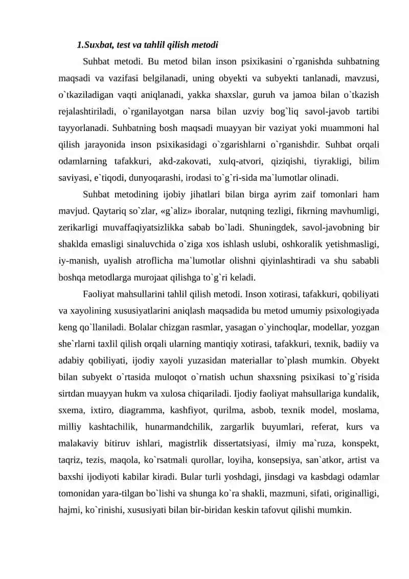 Suhbat Metodi 2