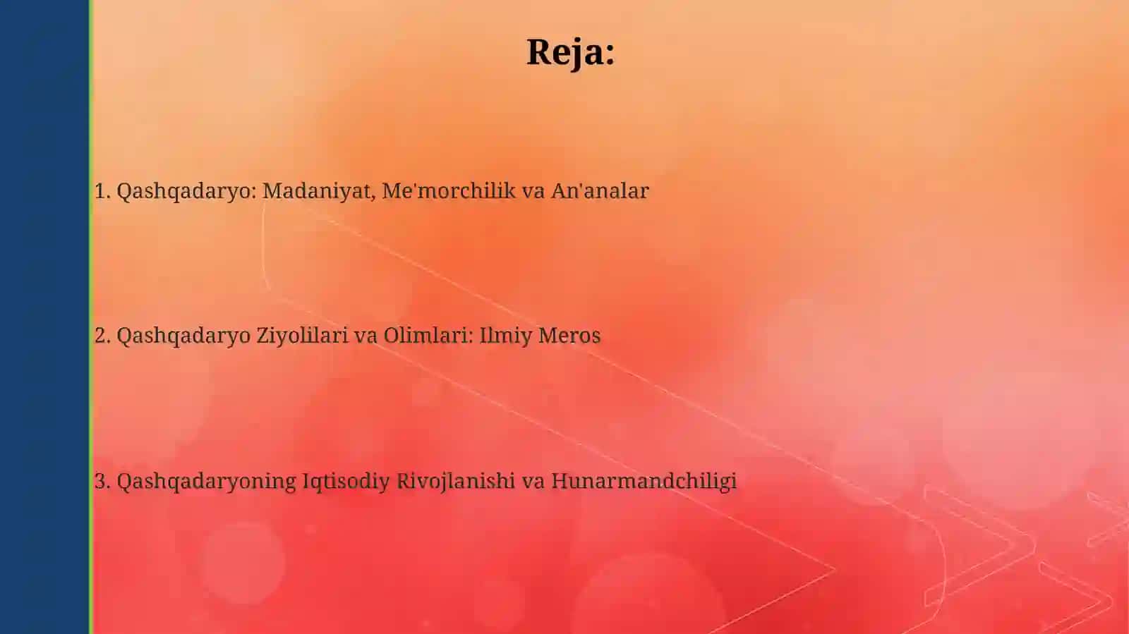 Qashqadaryoshahri,uningmadaniyativaoʻzbekolimlari 2