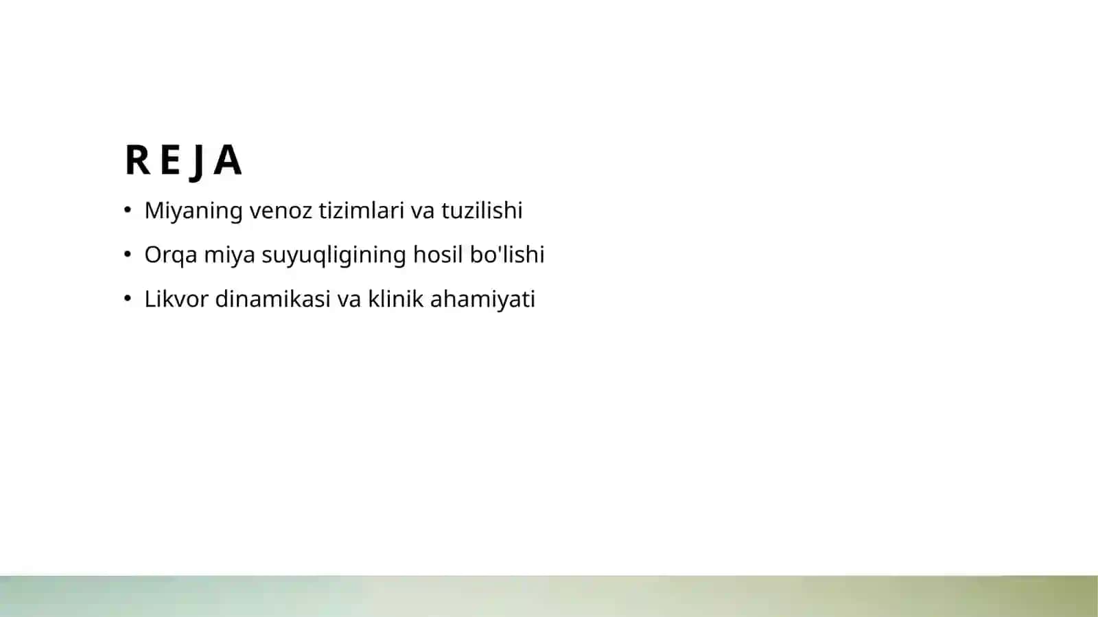 Bosh miya pardalarining vena boʻshliqlari va sistemalari 2
