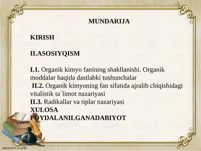 VITALISTIK TA`LIMOT NAZARIYASI 2