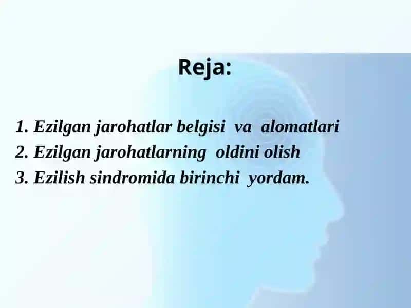 Uzoq bosilish sindromi jarroxi amaliyoti 2