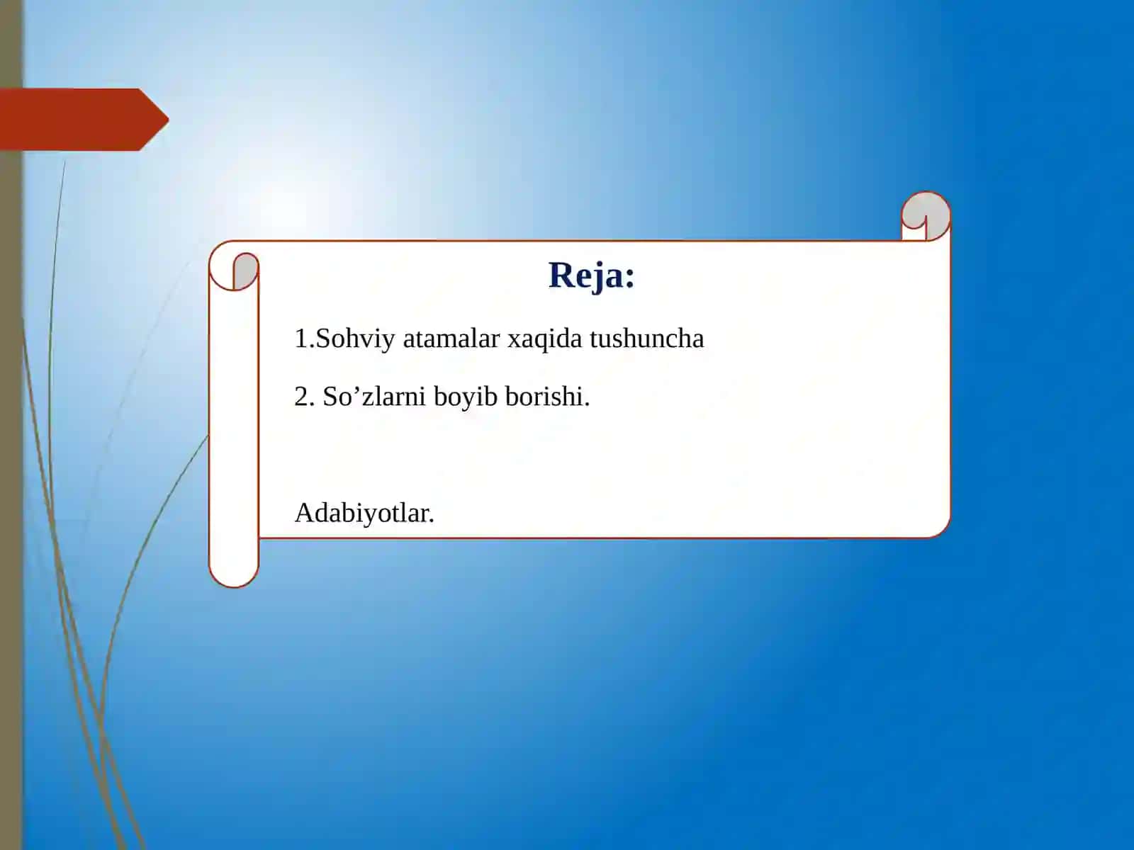 Sohaviyatamalar va so'zlarni boyib borish usullari 2