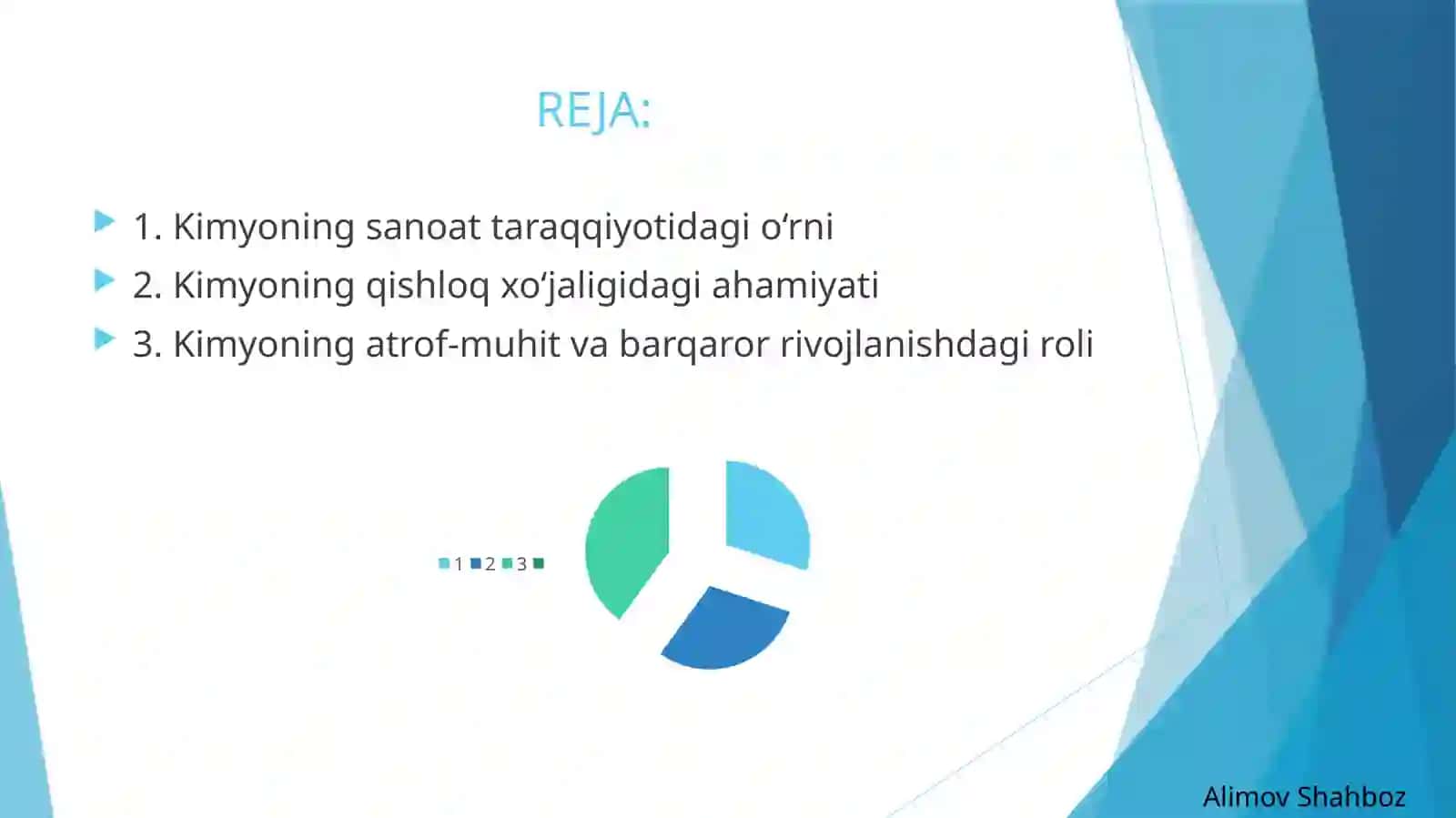 Kimyofanining sanoat va xalqaro.vojidegi ahamiyati 2