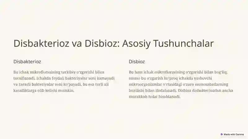 Disbakterioz va Disbioz: Kelib Chiqish Sabablari va Tashxis Qo‘yish Usullari 2