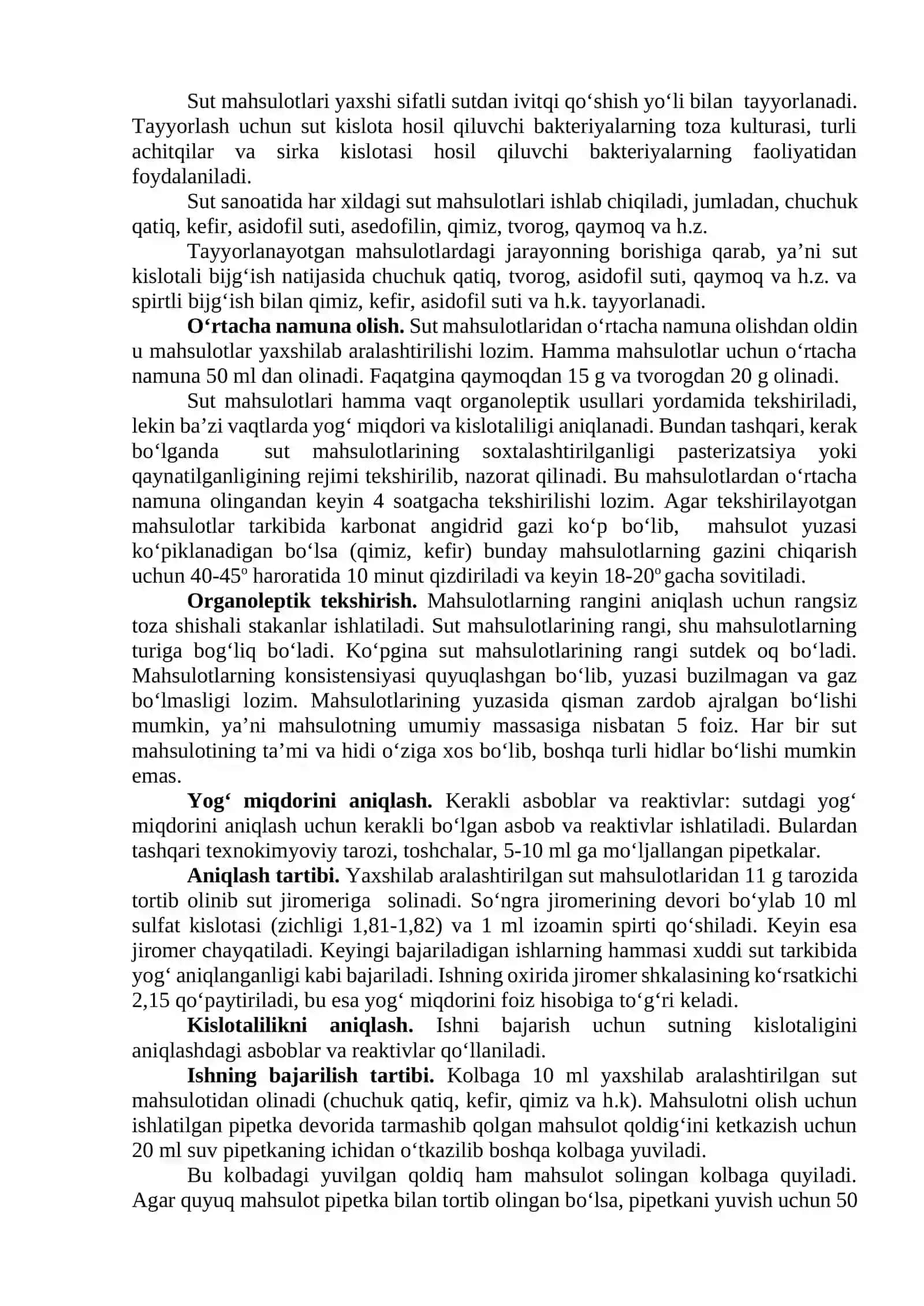 Sut va sut mahsulotlarini ekspertizasi 2