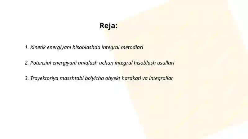 Kinetik va potensial energiya 2