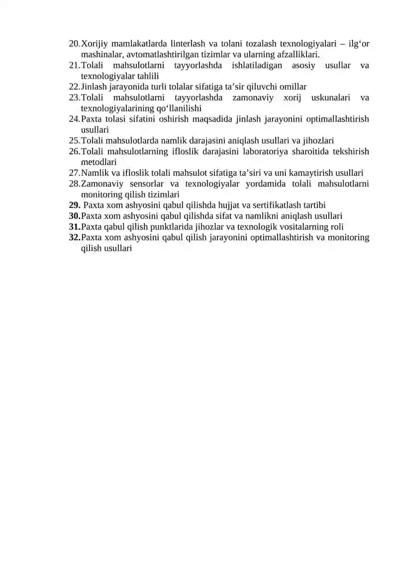 Paxtachilikning ahamiyati va rivojlanish tarixi 2