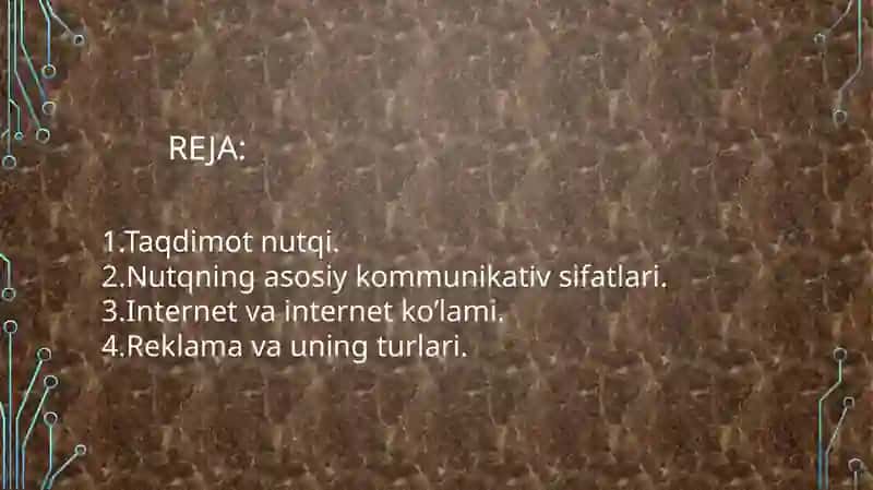 Taqdimotnutqi, internet tilivareklama 2