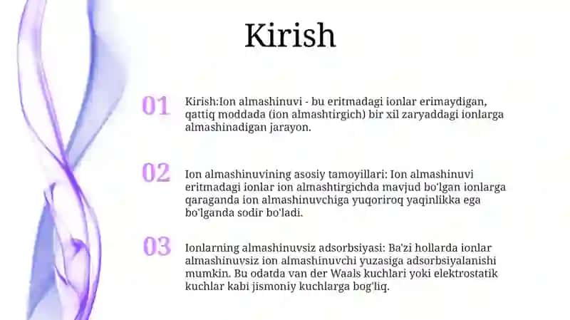 Kationlar Almashinib Yutilishining Asosiy Qonuniyatlari 2