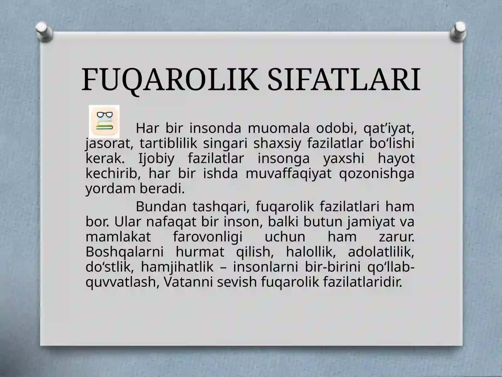Fuqarolik  sifatlari 2